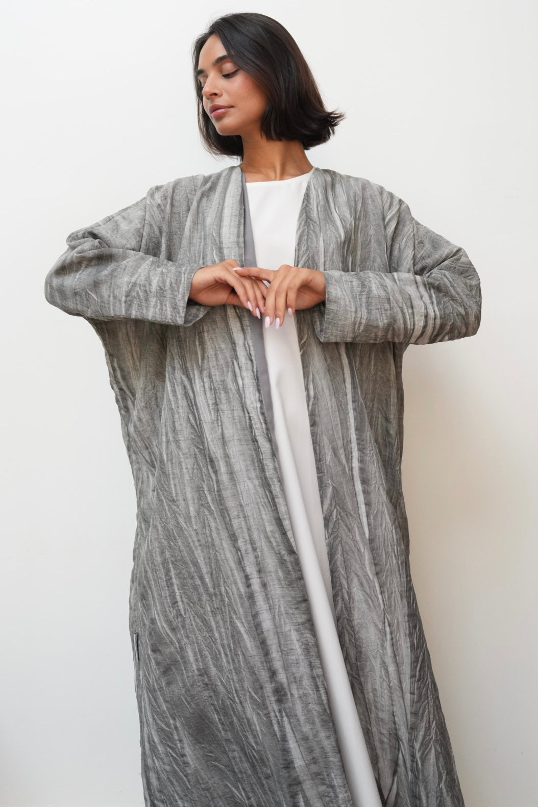 Grey Abaya SD04-24