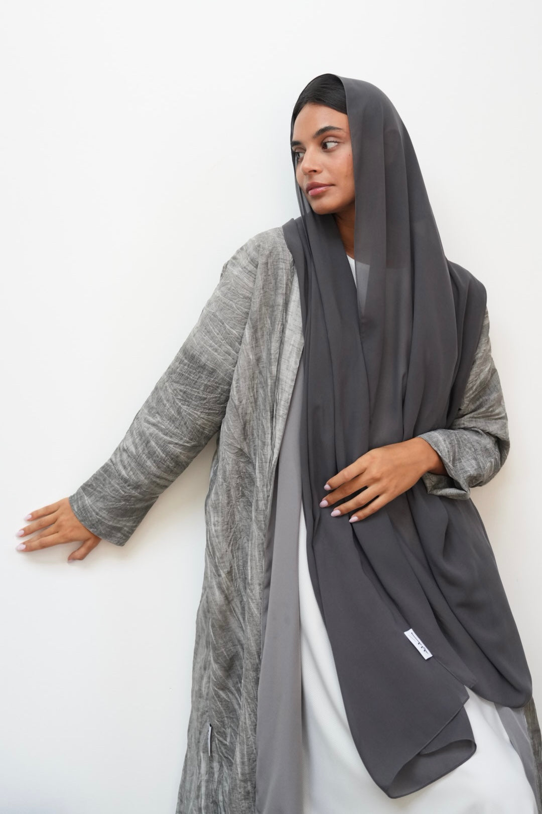 Grey Abaya SD04-24