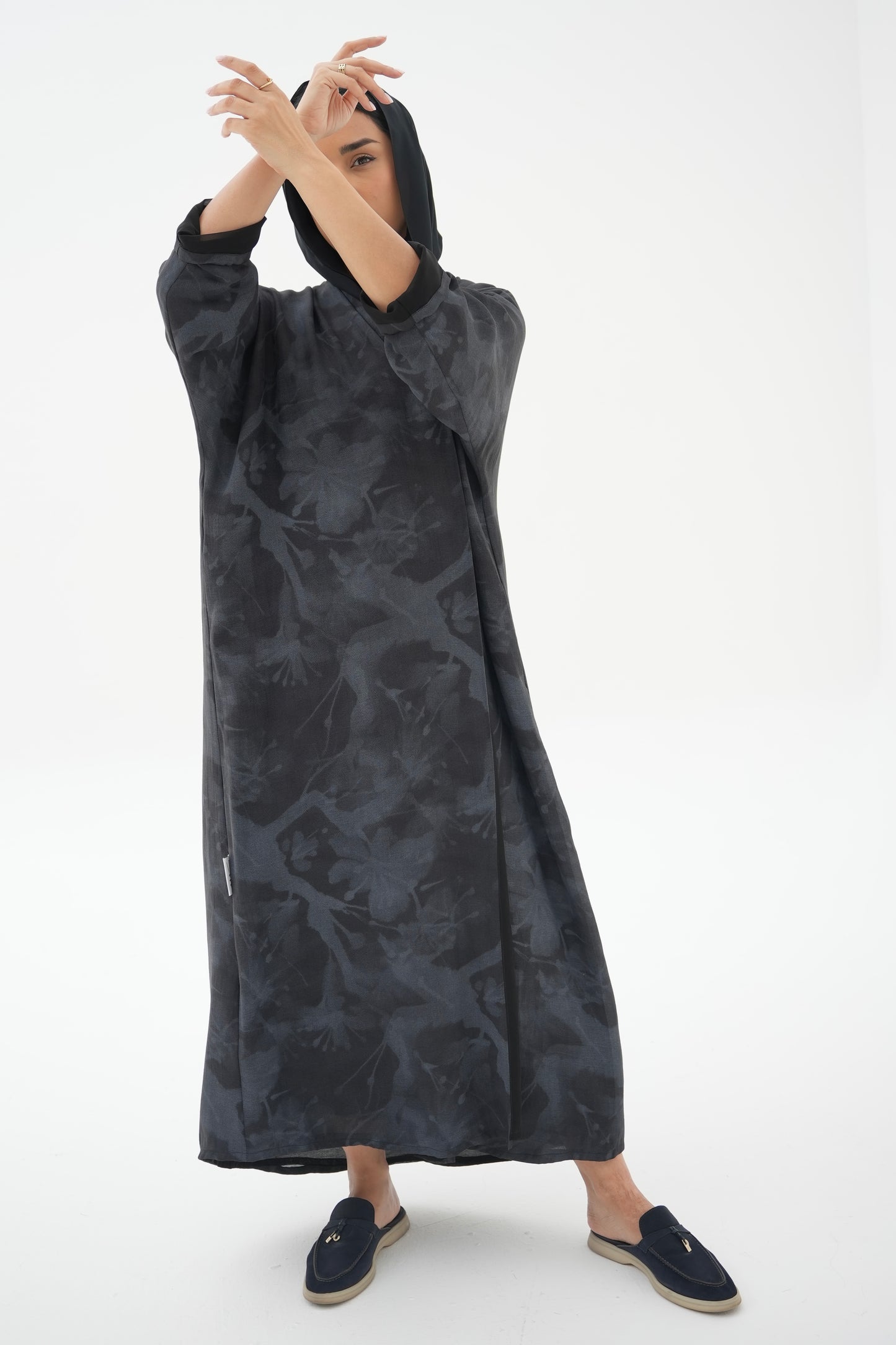 Navy Blue Abaya SD010-24