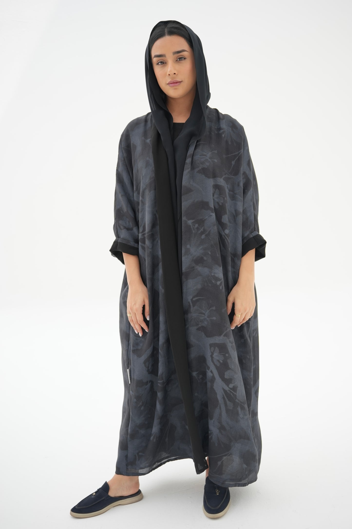 Navy Blue Abaya SD010-24