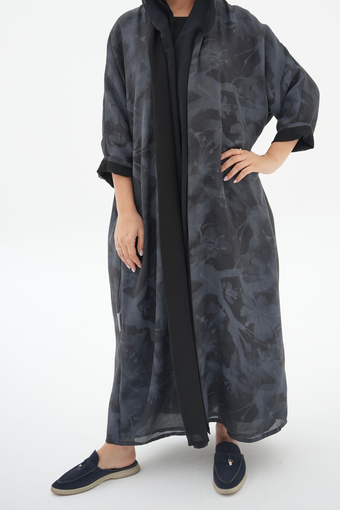 Navy Blue Abaya SD010-24