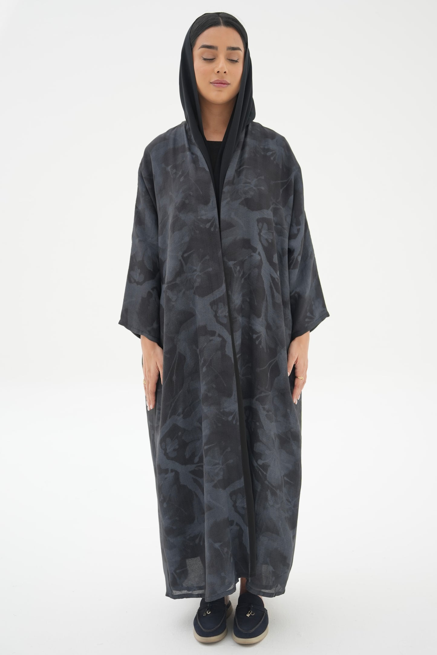 Navy Blue Abaya SD010-24