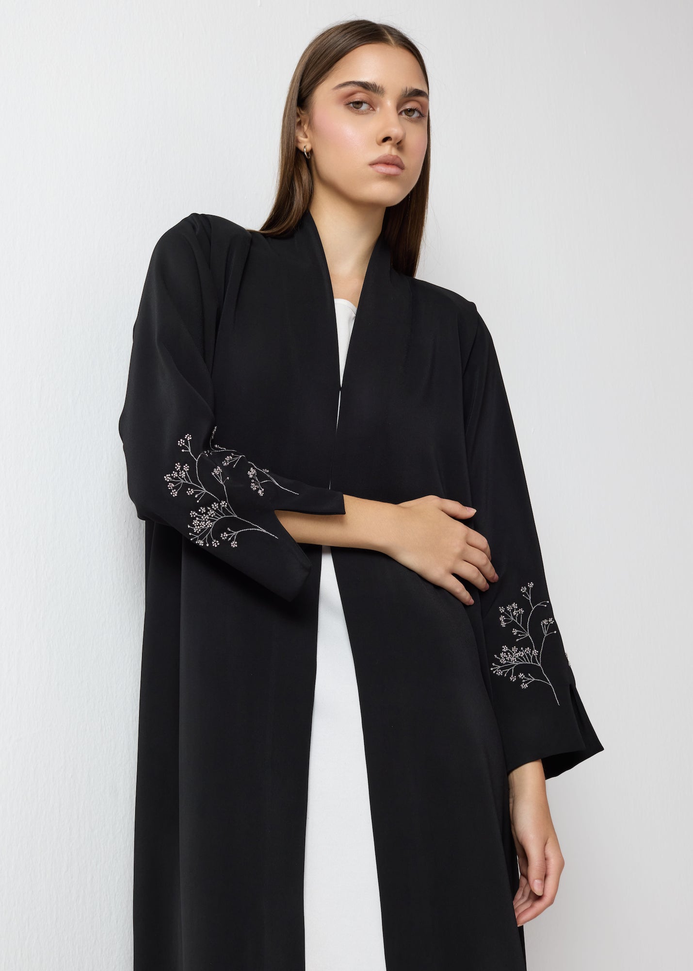 Floral Embroidered Abaya